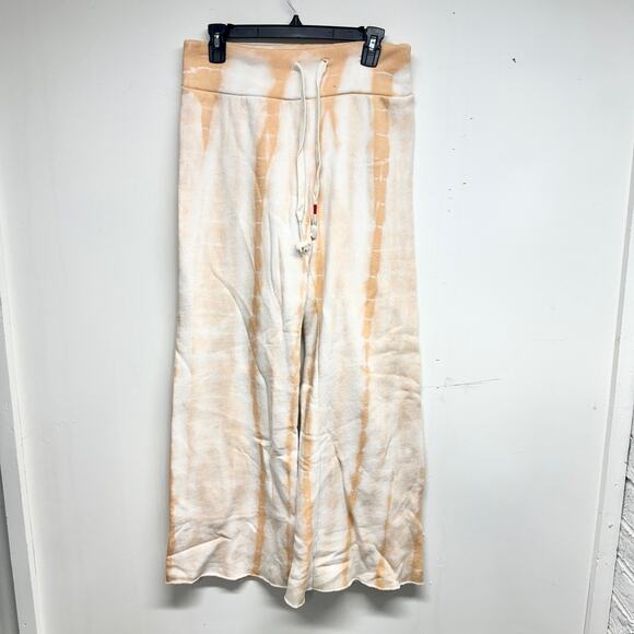 Wildfox Jude Melon Sweatpants Large Tie Dye Orange Wide Leg Size Medium - Picture 2 of 4
